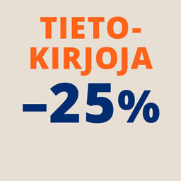 Tietokirjoja -25 %