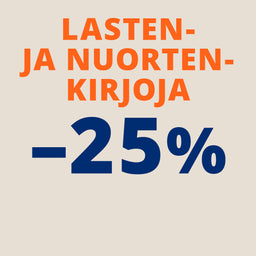 Lasten- ja nuortenkirjoja -25 %