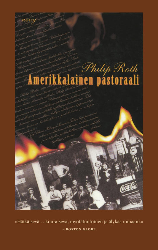 Etukansi. Philip Roth. Amerikkalainen pastoraali.