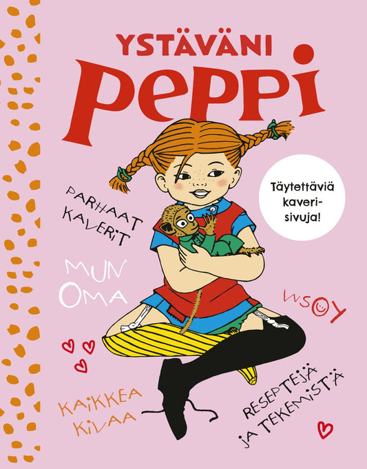 Etukansi. Astrid Lindgren. Ingrid Vang Nyman. Ystäväni Peppi.