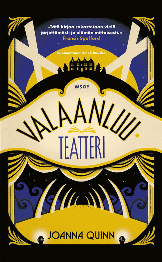 Etukansi. Joanna  Quinn. Valaanluuteatteri.
