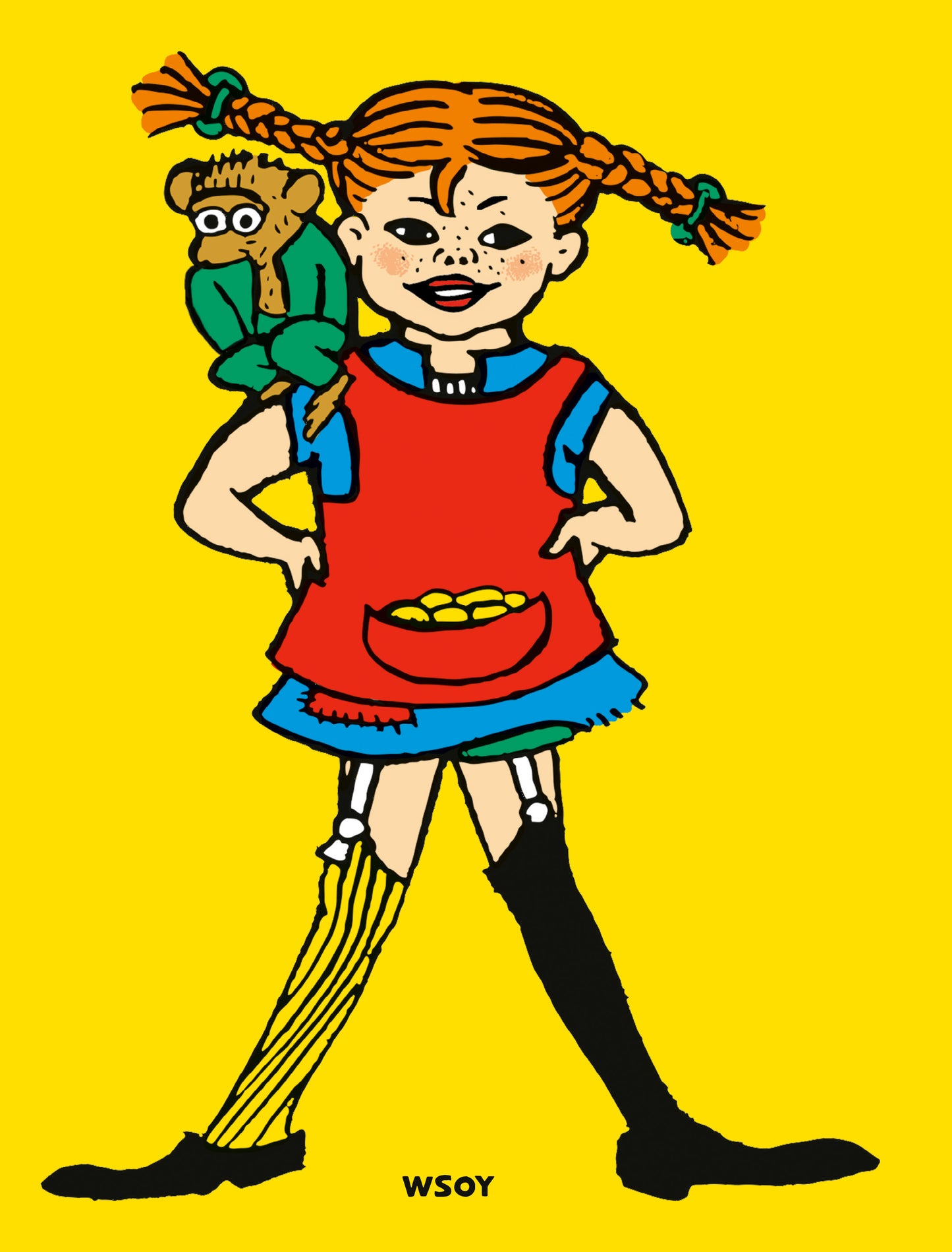 Peppi Pitkätossu (muotoonleikattu kirja)