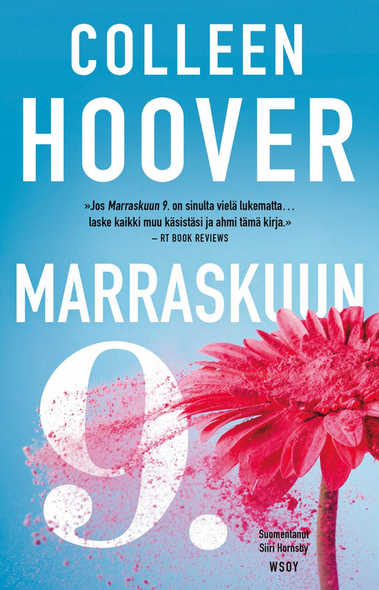 Etukansi. Colleen Hoover. Marraskuun 9..