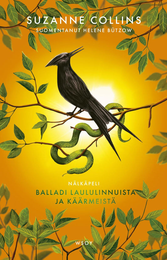 Etukansi. Suzanne Collins. Nälkäpeli: Balladi laululinnuista ja käärmeistä.