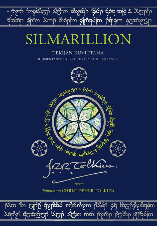 Etukansi. J. R. R. Tolkien. J. R. R. Tolkien. Silmarillion (tekijän kuvittama laitos).