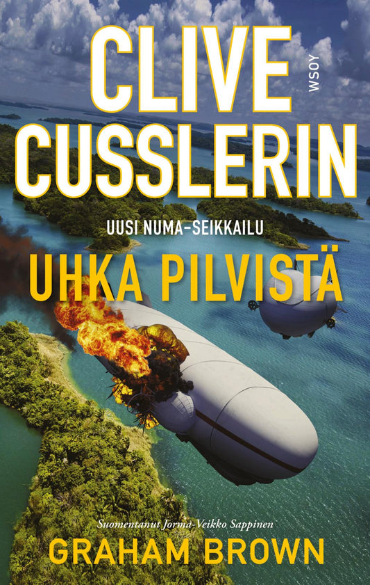 Etukansi. Clive Cussler. Uhka pilvistä.