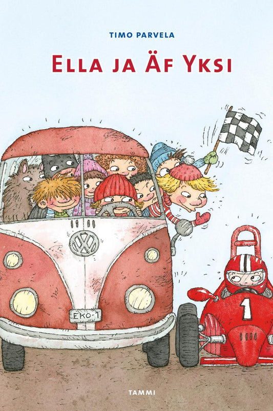 Etukansi. Timo Parvela. Ella ja Äf Yksi.