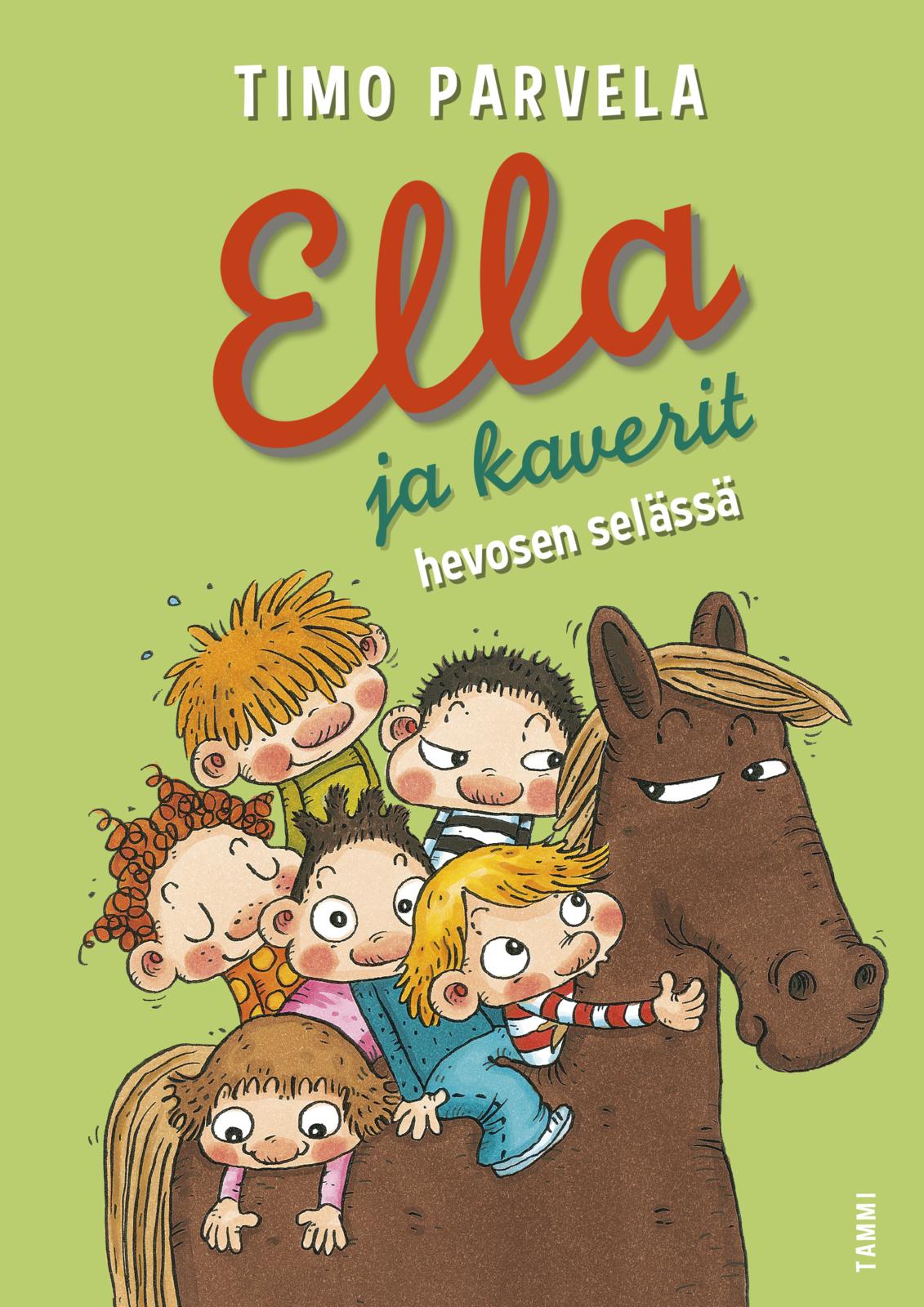 Ella ja kaverit hevosen selässä