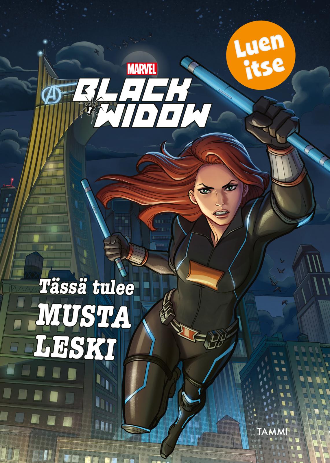 Tässä tulee Musta Leski. Luen itse