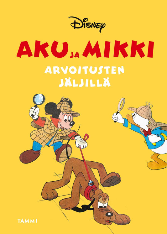 Etukansi. Disney. Aku ja Mikki arvoitusten jäljillä.