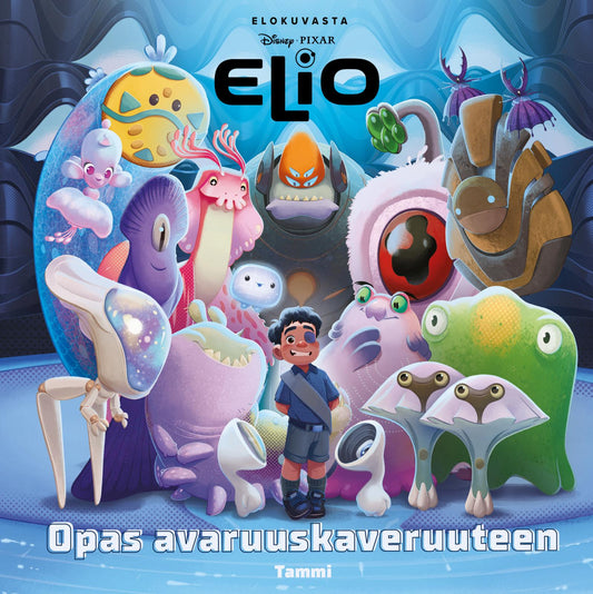 Etukansi. Disney. Disney Pixar. Elio. Opas avaruuskaveruuteen.