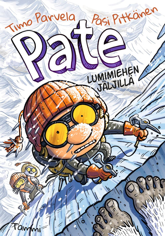 Etukansi. Timo Parvela. Pasi Pitkänen. Pate lumimiehen jäljillä.