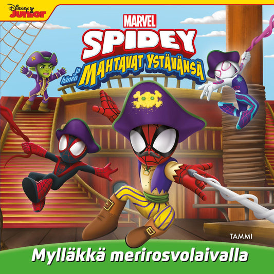 Etukansi. Marvel. Marvel. Spidey ja hänen mahtavat ystävänsä. Mylläkkä merirosvolaivalla.