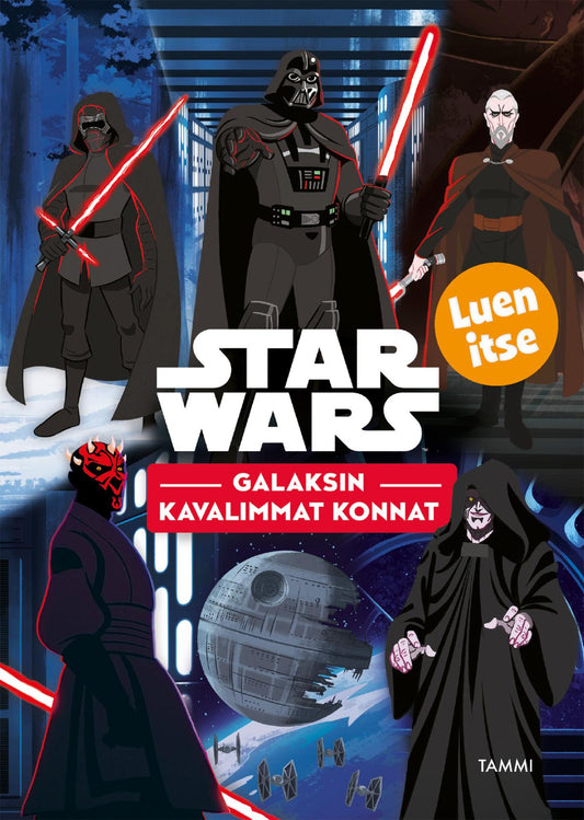 Etukansi. Star Wars. Emeli Juhlin. Star Wars. Galaksin kavalimmat konnat. Luen itse..