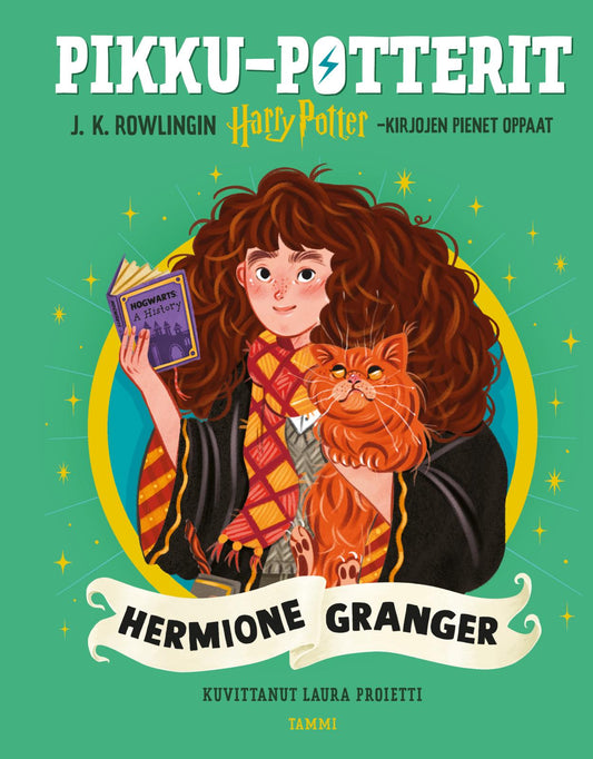 Etukansi. J.K. Rowling. Laura Proietti. Pikku-Potterit. Hermione Granger.