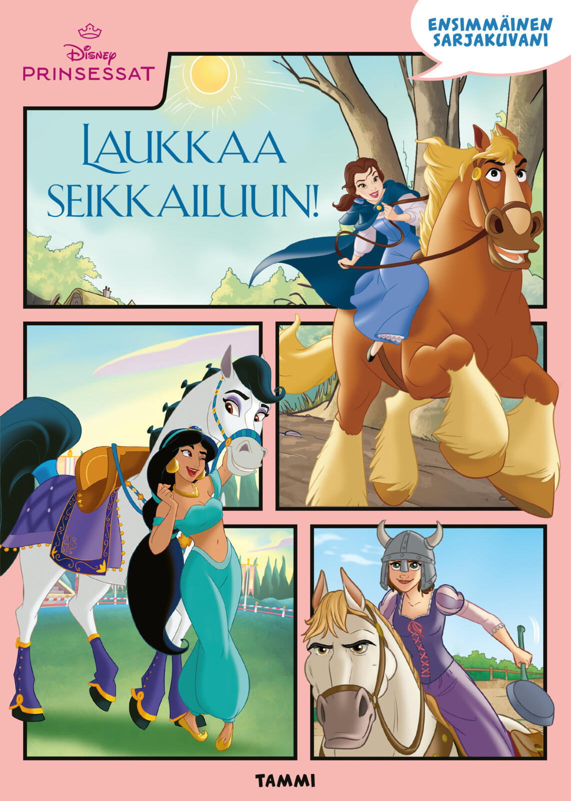 Disney. Prinsessat. Ensimmäinen sarjakuvani. Laukkaa seikkailuun!