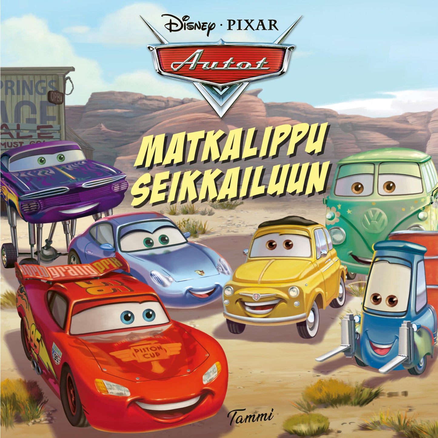 Disney Pixar. Autot. Matkalippu seikkailuun