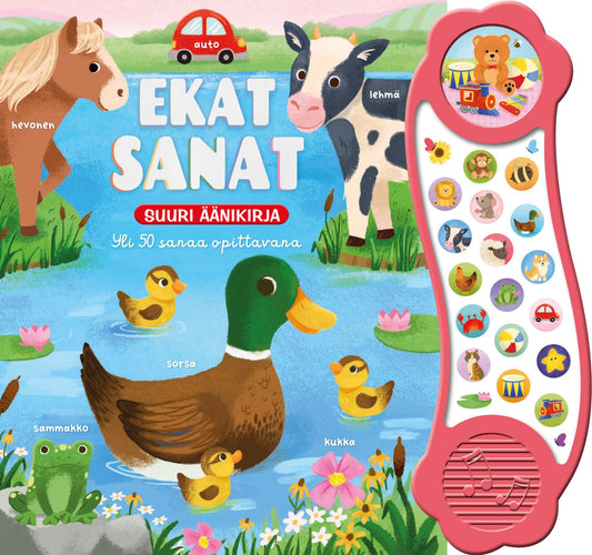 Etukansi. kids.fi. Ekat sanat - Suuri äänikirja.