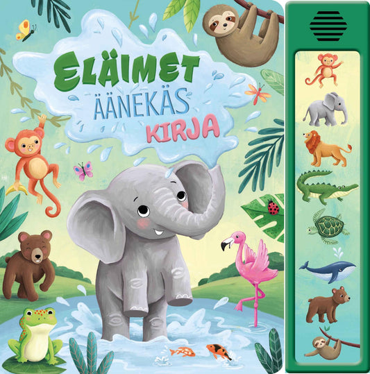Etukansi. kids.fi. Eläimet - Äänekäs kirja.