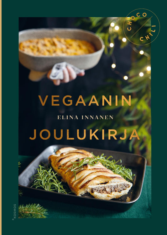 Etukansi. Elina Innanen. Vegaanin joulukirja (signeerattu).