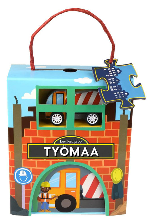 Etukansi. Globe Publishing. Työmaa  - Lue, Leiki ja opi.