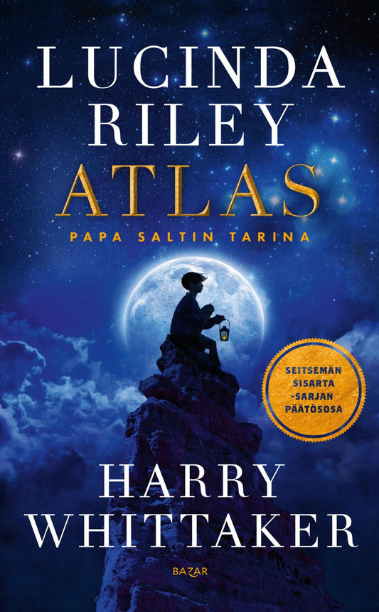 Etukansi. Lucinda Riley. Harry  Whittaker. Atlas, Papa Saltin tarina.