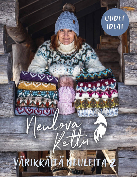 Etukansi. Tiina Lukkarinen. Neulova kettu - Värikkäitä neuleita - Uudet ideat.