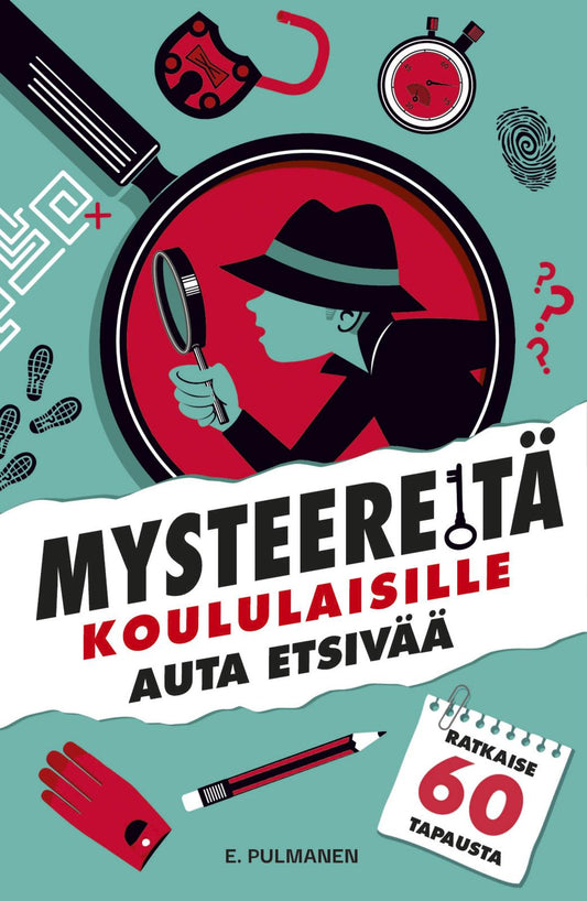 Etukansi. The Puzzle house Puzz. Mysteereitä koululaisille  - Auta etsivää ja ratkaise 60 tapausta.