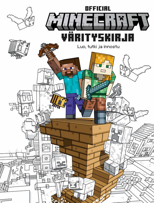 Etukansi. Insight Editions L.P. Minecraft - Värityskirja - Official.
