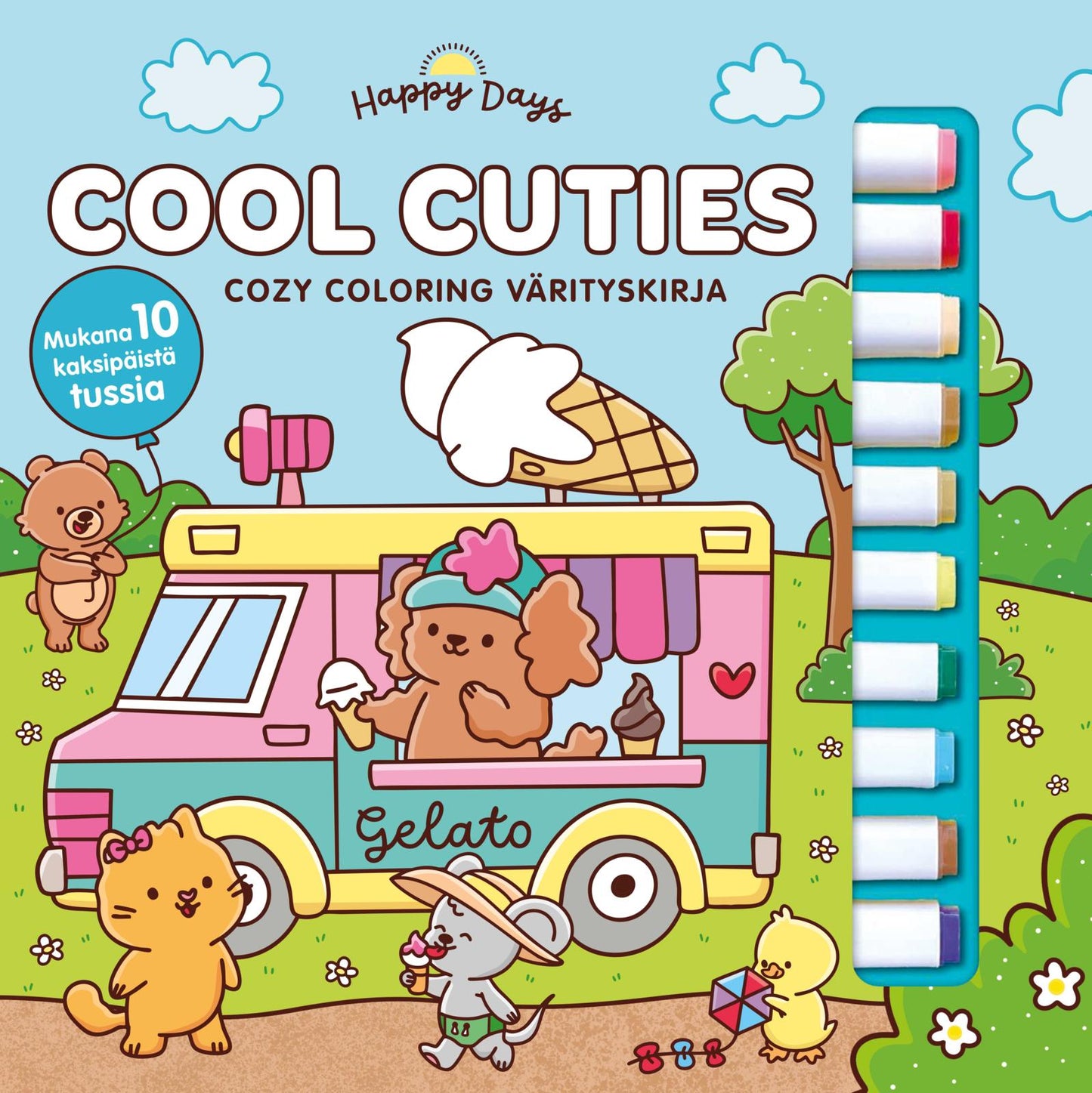 Cool Cuties - Cozy coloring värityskirja