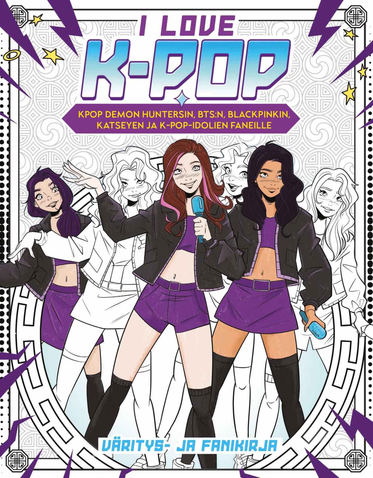 I love k-pop väritys- ja fanikirja