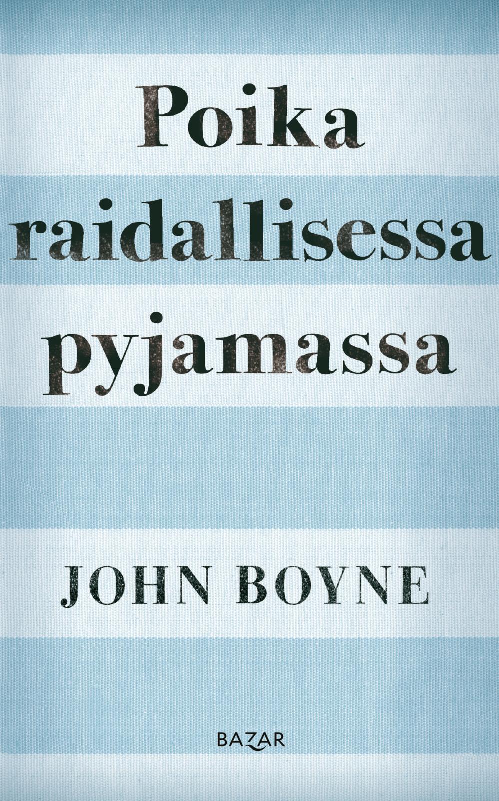 Poika raidallisessa pyjamassa