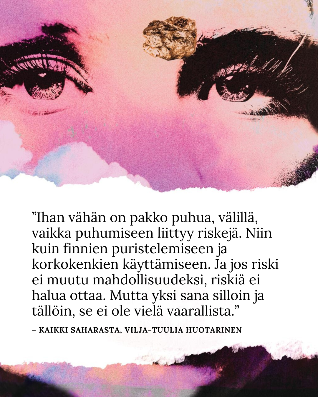 Ote Kaikki Saharasta -kirjasta