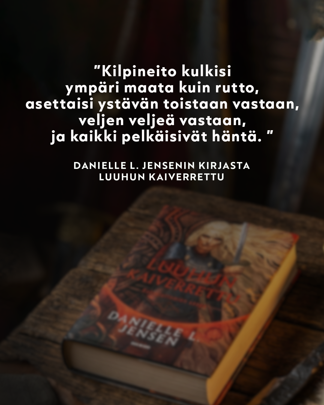 Luuhun kaiverrettu -kirjan sitaatti