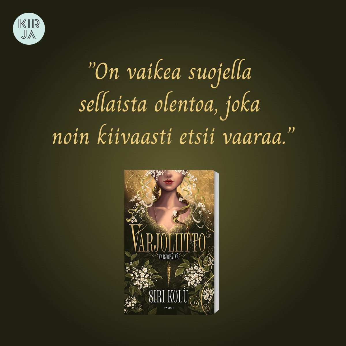 Varjoliitto-kirja ja sitaatti