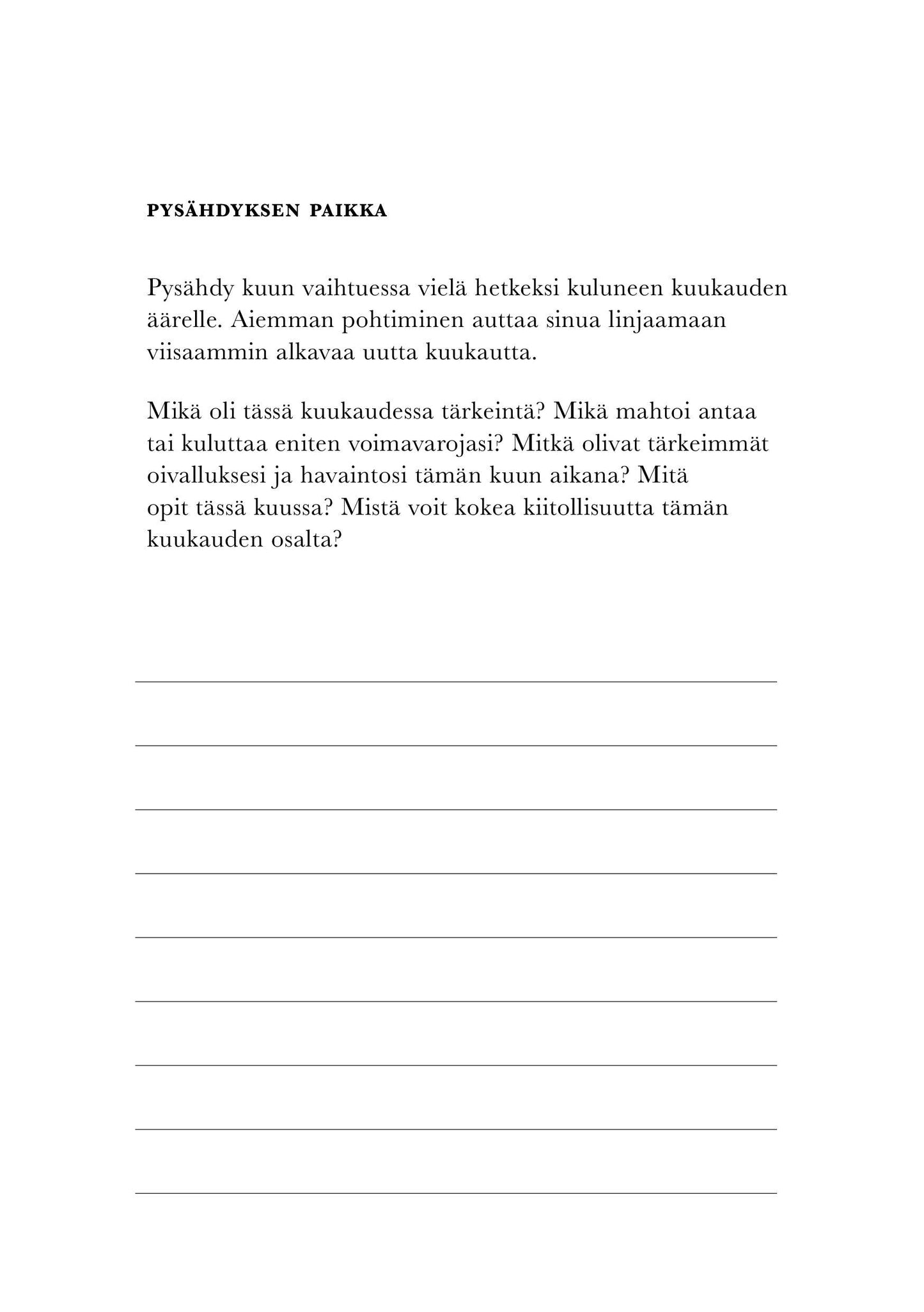 Lujasti lempeä. Kalenteri 2026