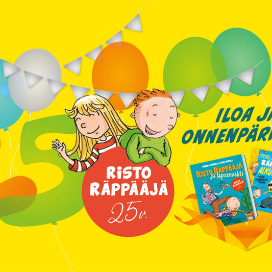 Risto Räppääjä -kirjat 25 vuotta!