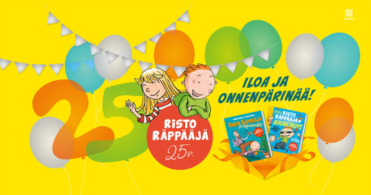 Risto Räppääjä -kirjat 25 vuotta!