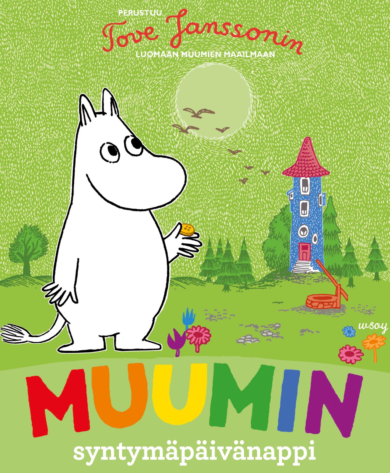 Muumin syntymäpäivänappi