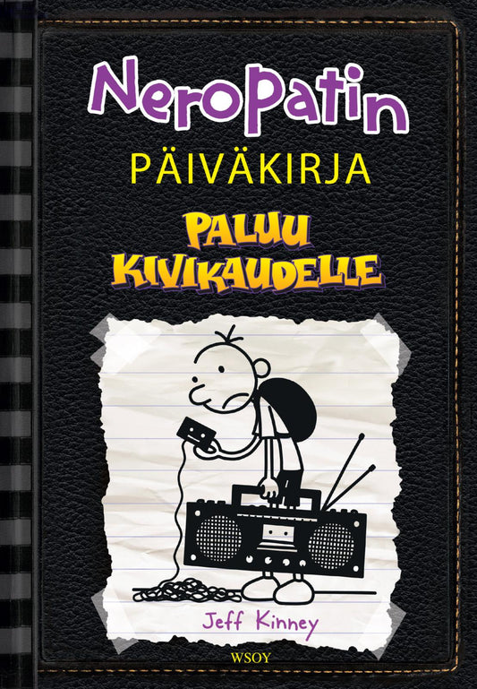 Etukansi. Jeff Kinney. Neropatin päiväkirja: Paluu kivikaudelle.