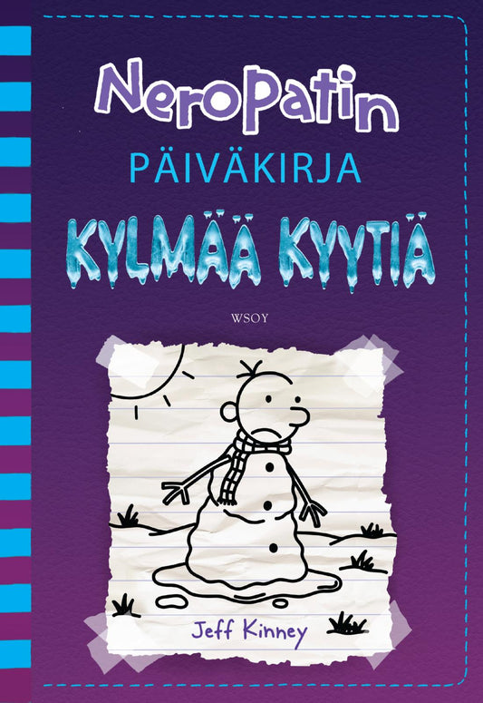 Etukansi. Jeff Kinney. Neropatin päiväkirja: Kylmää kyytiä.