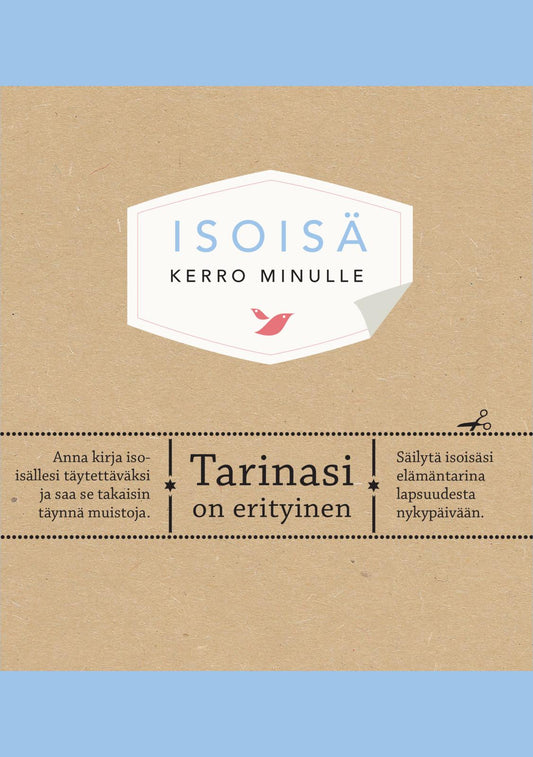 Etukansi. Elma van Vliet. Isoisä. Kerro minulle.