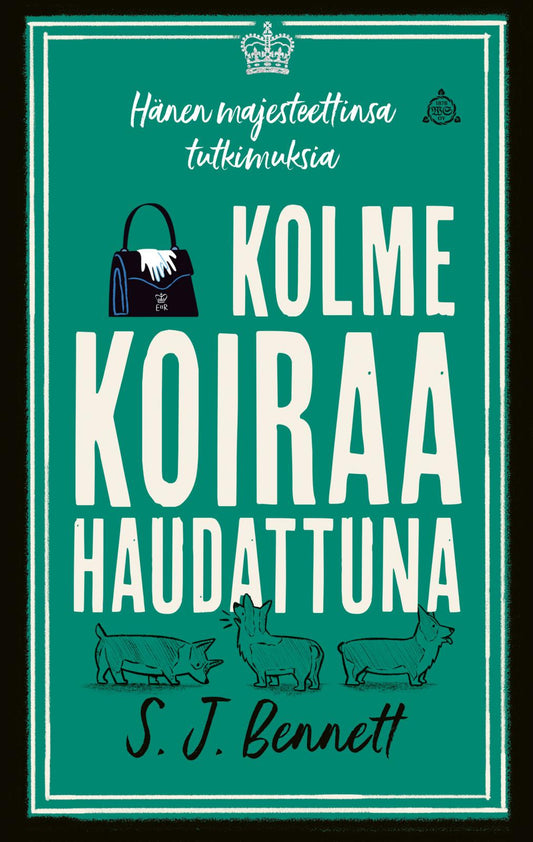 Etukansi. S. J. Bennett. Kolme koiraa haudattuna.
