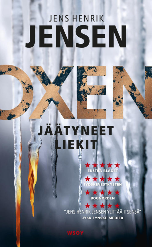 Etukansi. Jens Henrik Jensen. Jäätyneet liekit.