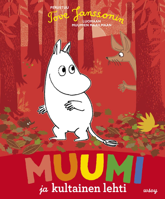 Etukansi. Tove Jansson. Muumi ja kultainen lehti.