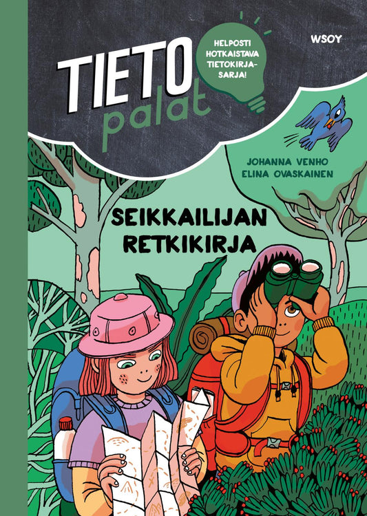 Etukansi. Johanna Venho. Elina Ovaskainen. Tietopalat: Seikkailijan retkikirja.