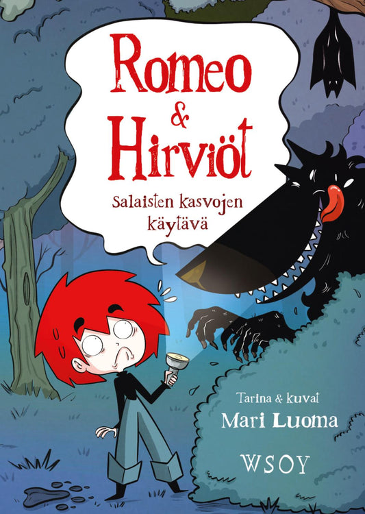 Etukansi. Mari Luoma. Mari Luoma. Romeo & Hirviöt. Salaisten kasvojen käytävä.