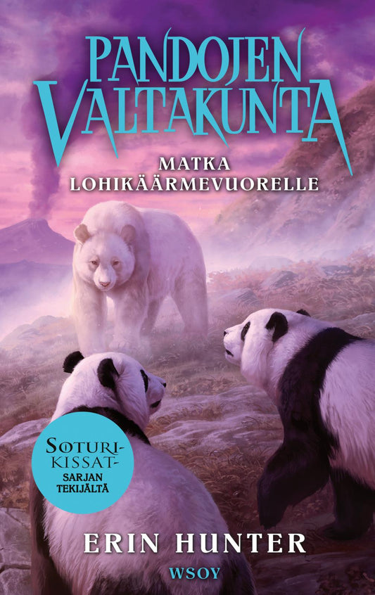 Etukansi. Erin Hunter. Johanna Tarkela. Pandojen valtakunta: Matka Lohikäärmevuorelle.