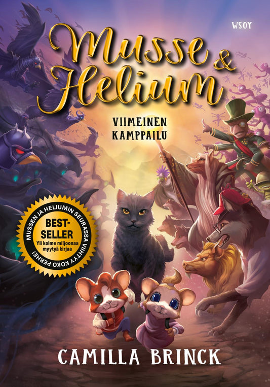 Etukansi. Camilla  Brinck. Musse ja Helium 5: Viimeinen kamppailu.