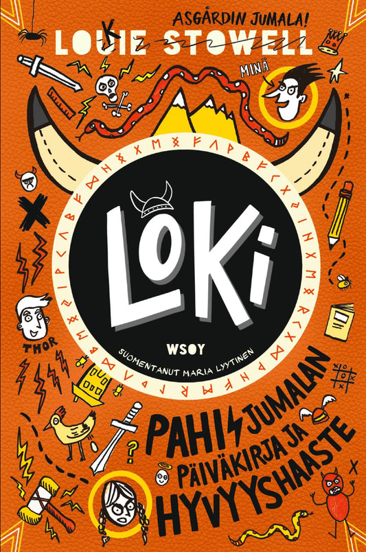 Etukansi. Louie Stowell. Louie Stowell. Loki: Pahisjumalan päiväkirja ja hyvyyshaaste.